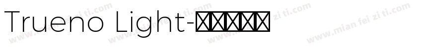 Trueno Light字体转换